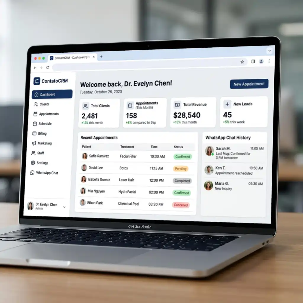 Dashboard do ContatoCRM